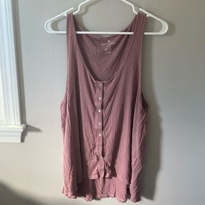 American Eagle Light Maroon Tank Top